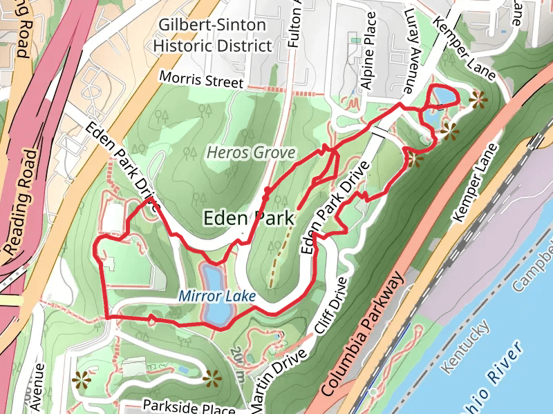 Mirror Lake and Eden Park Loop via ADT
