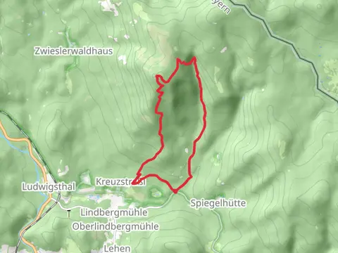 Höllbachschwelle Loop via Esche and Silberblatt
