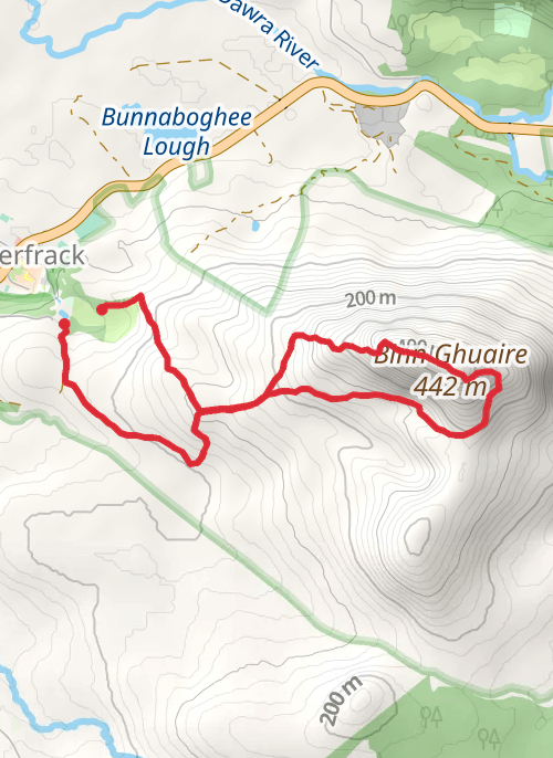 Hike on Diamond Hill Loop mobile static map