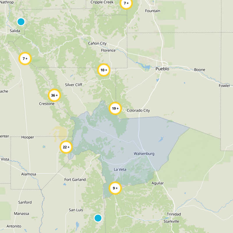 Huerfano County Static Map