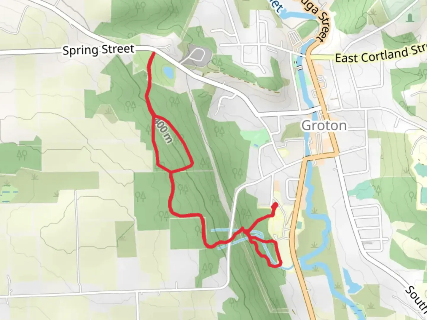 An image depicting the trail Sovocool Hill Road Loop and its surrounding area.