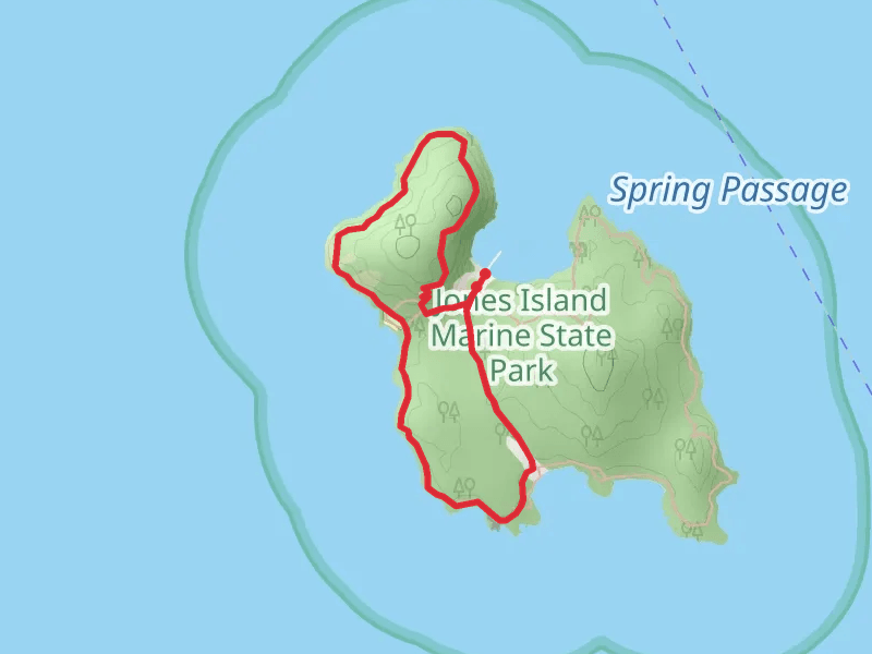 Jones Island North - South Camp Loop