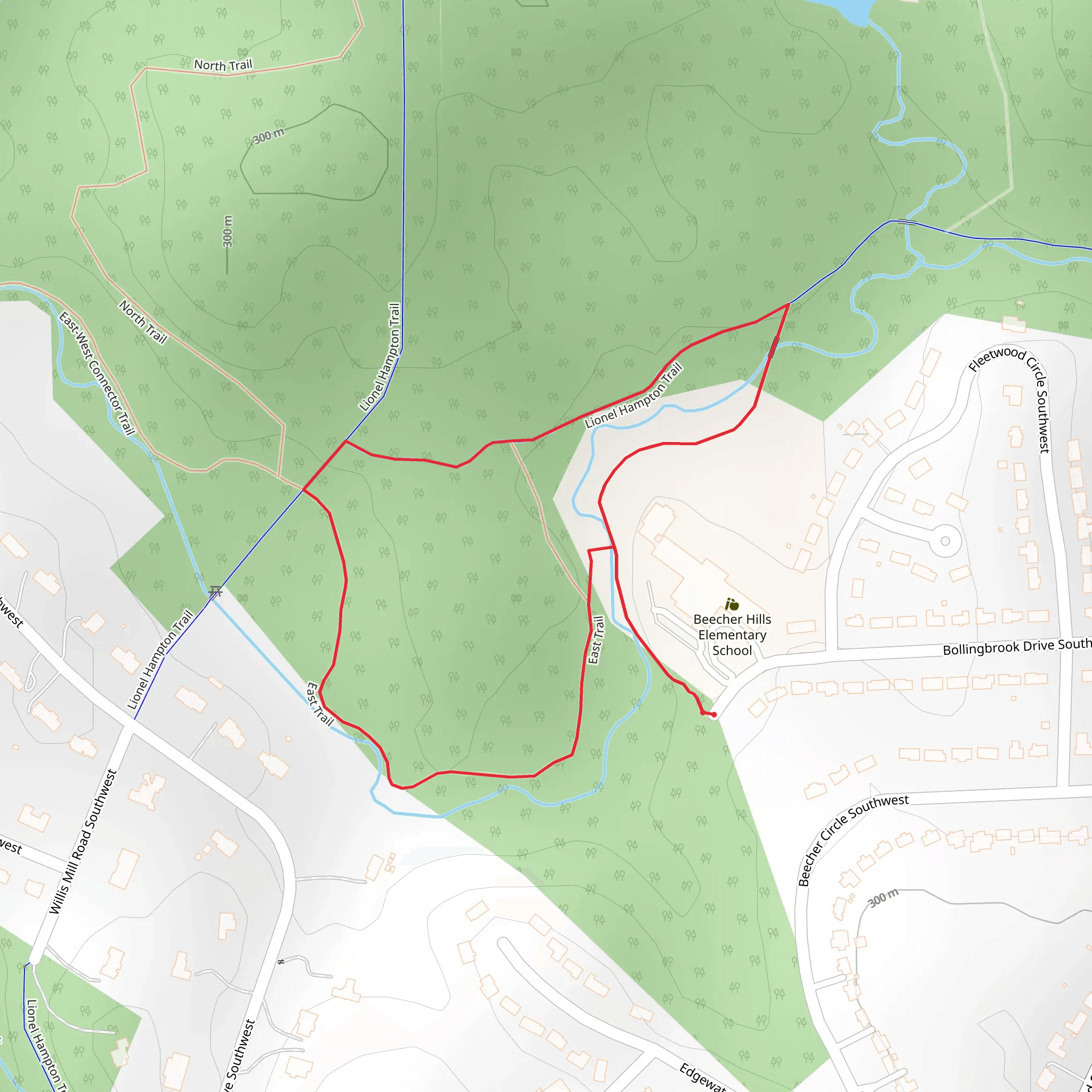 Lionel Hampton PATH Loop Trail mobile static map