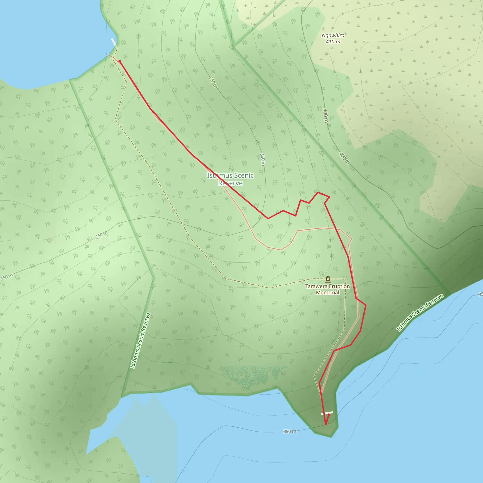 Isthmus Track mobile static map