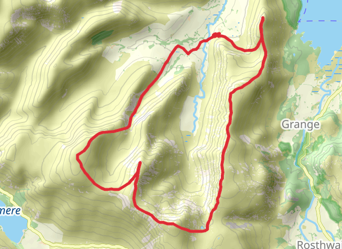 Newlands Horseshoe mobile static map