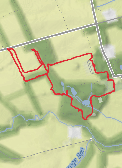 Hike from Wallington mobile static map