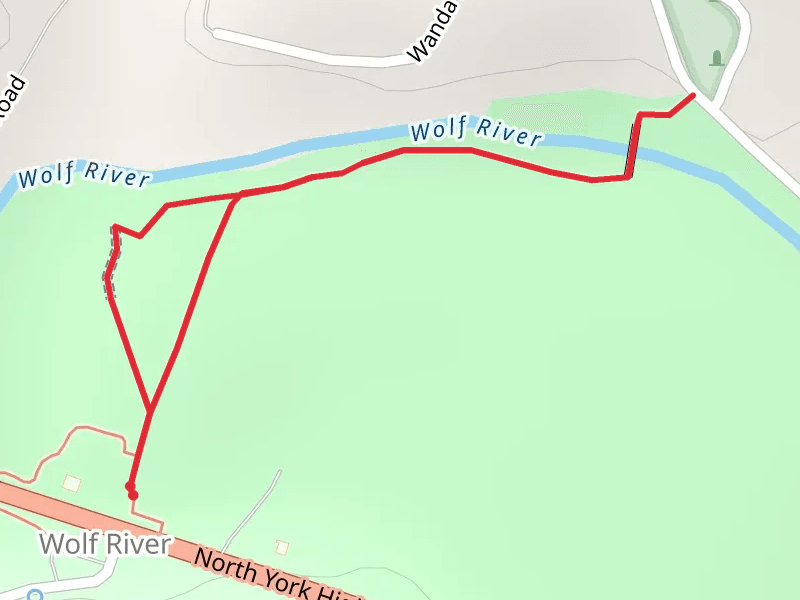 Wolf River side Walk