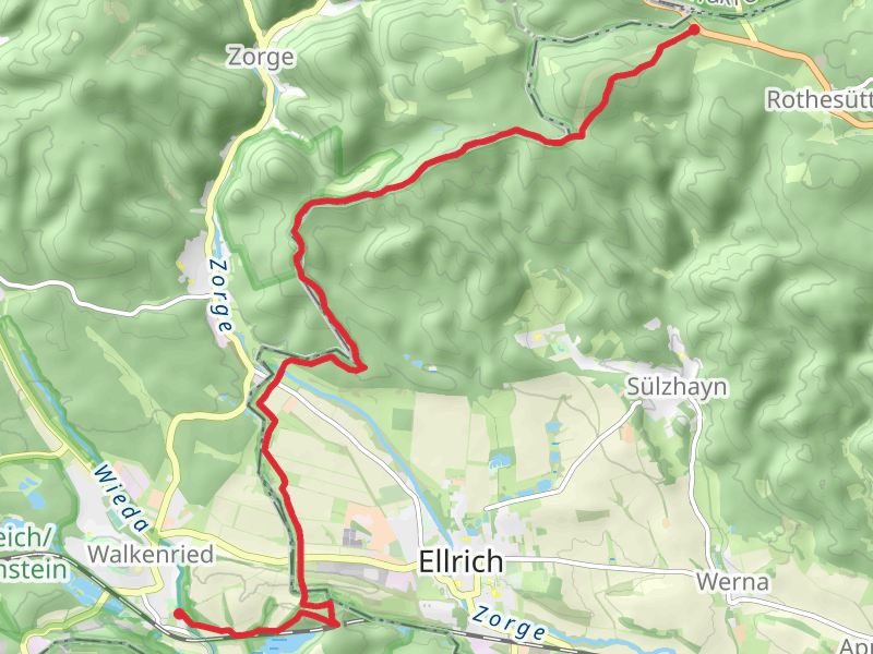 Thüringer Hütte to Zisterzienser Museum Walk via Itelteich
