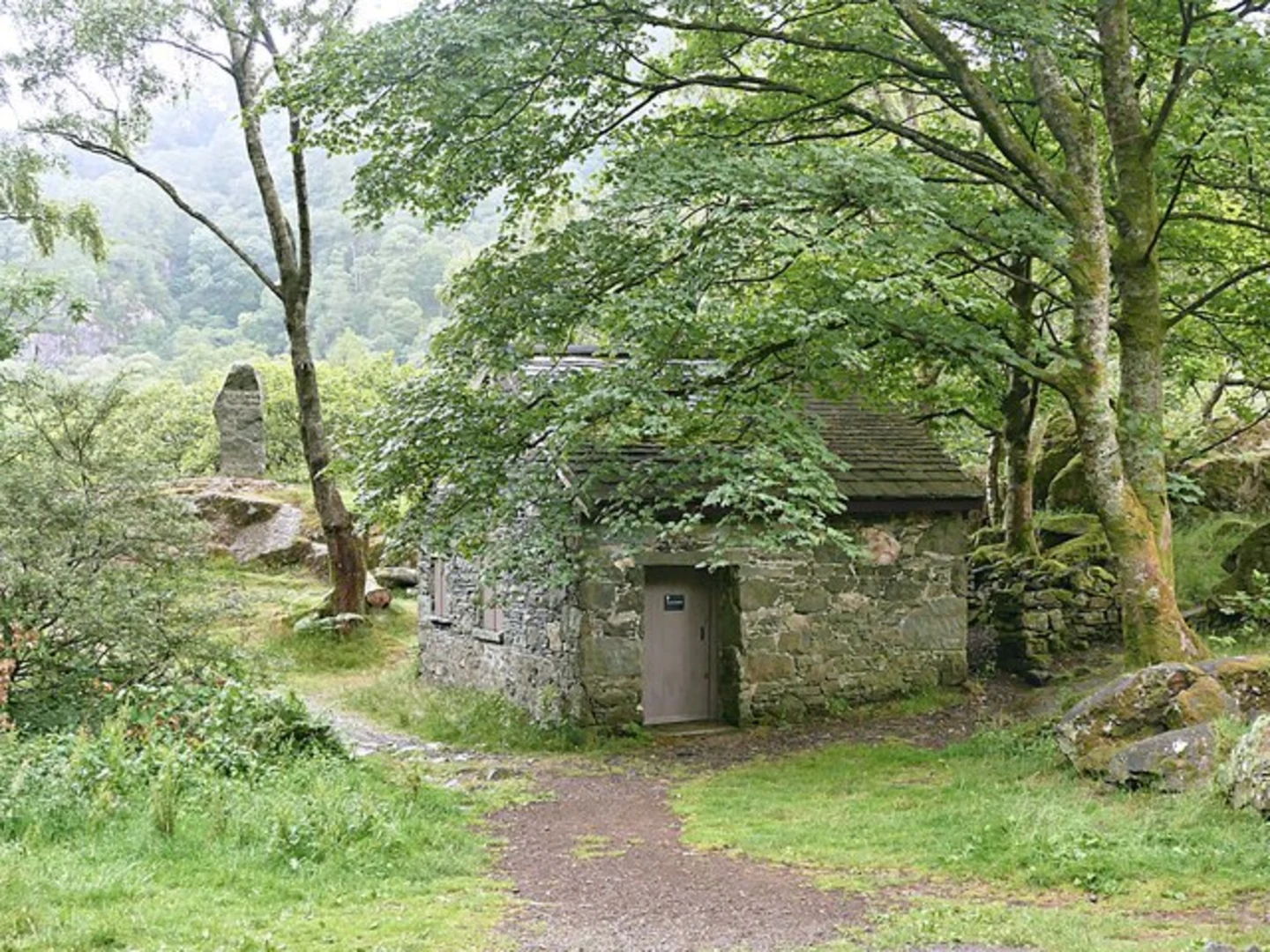 An image depicting the trail Bowderstone Walk and its surrounding area.