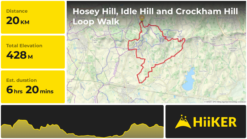 Hosey Hill, Idle Hill and Crockham Hill Loop Walk | Kent | England