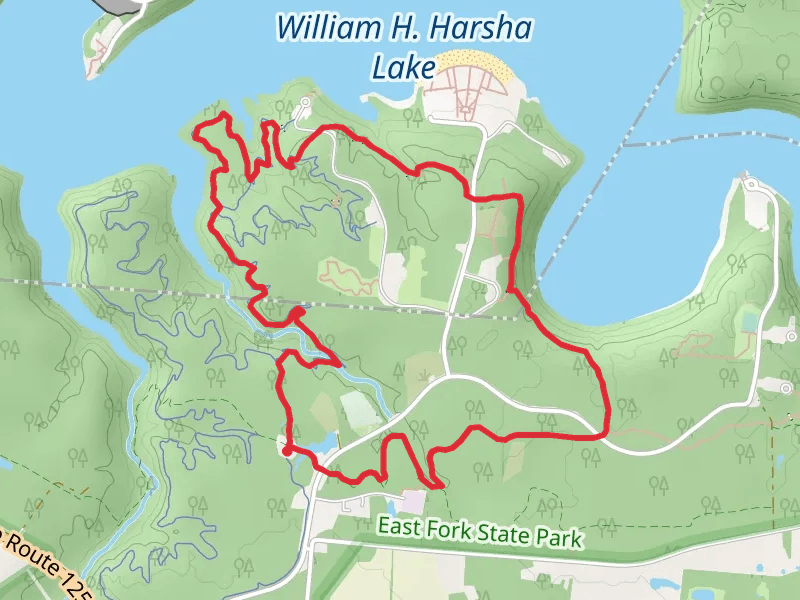William H Harsha Lake South Loop Trail