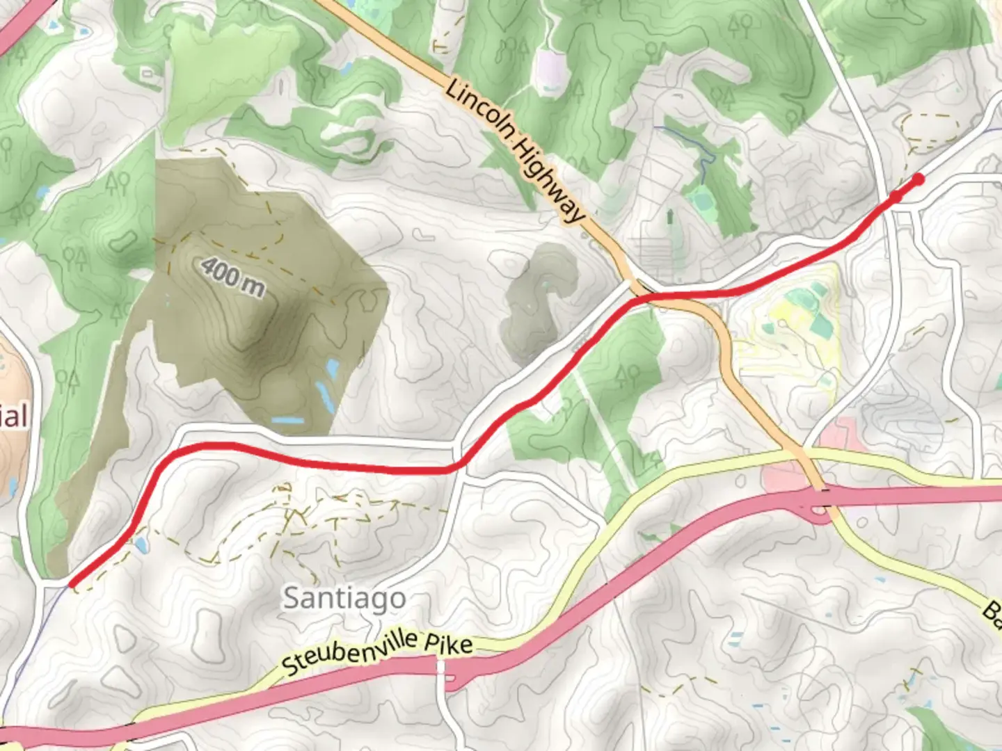 An image depicting the trail South Fork Montour Run Trail - Enlow and its surrounding area.