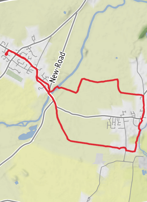 Hike from Great Barford mobile static map