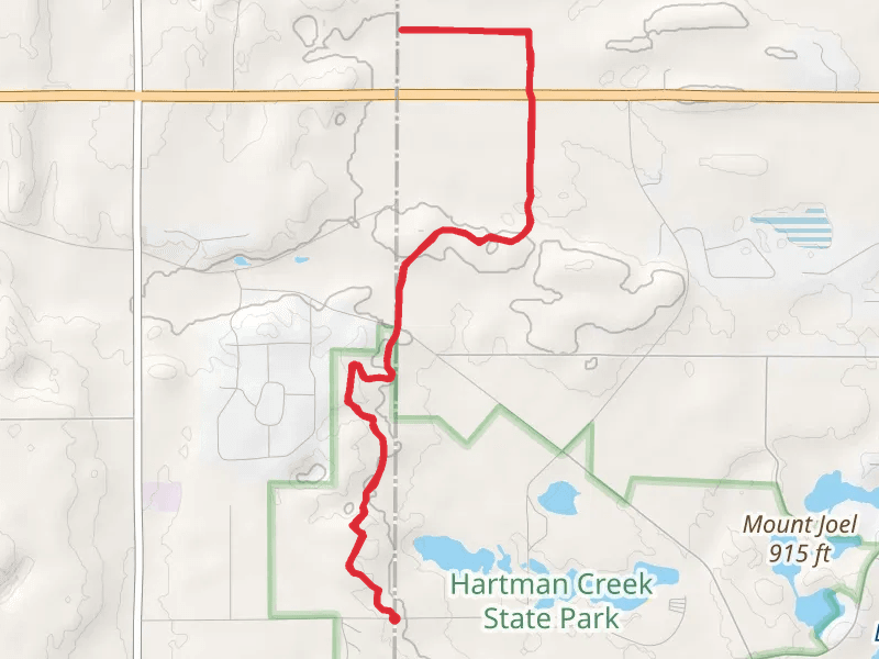 Ice Age Trail from Allen Lake