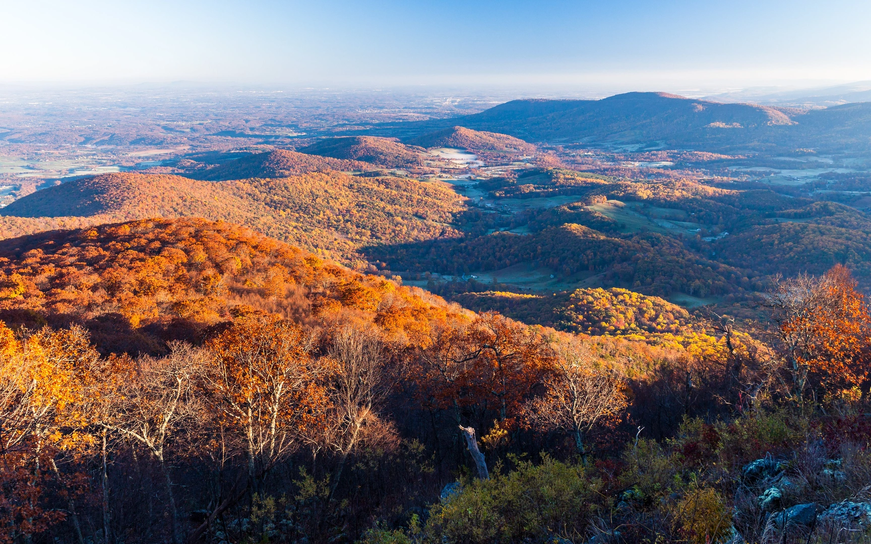 An image depicting the trail Appalachian Trail Section Hike - Shenandoah National Park and its surrounding area.