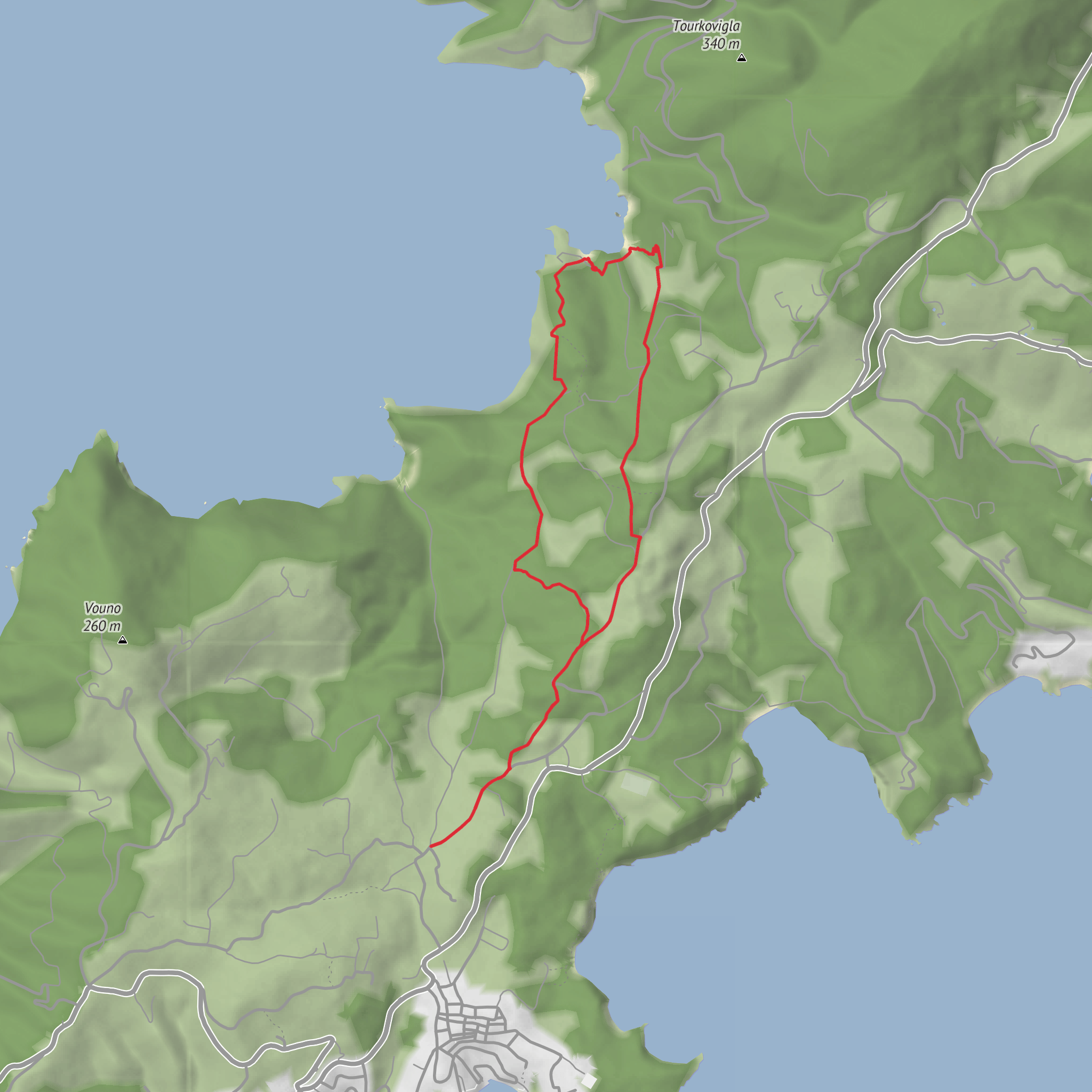Agii Anargyri Loop via Tourkoneri mobile static map