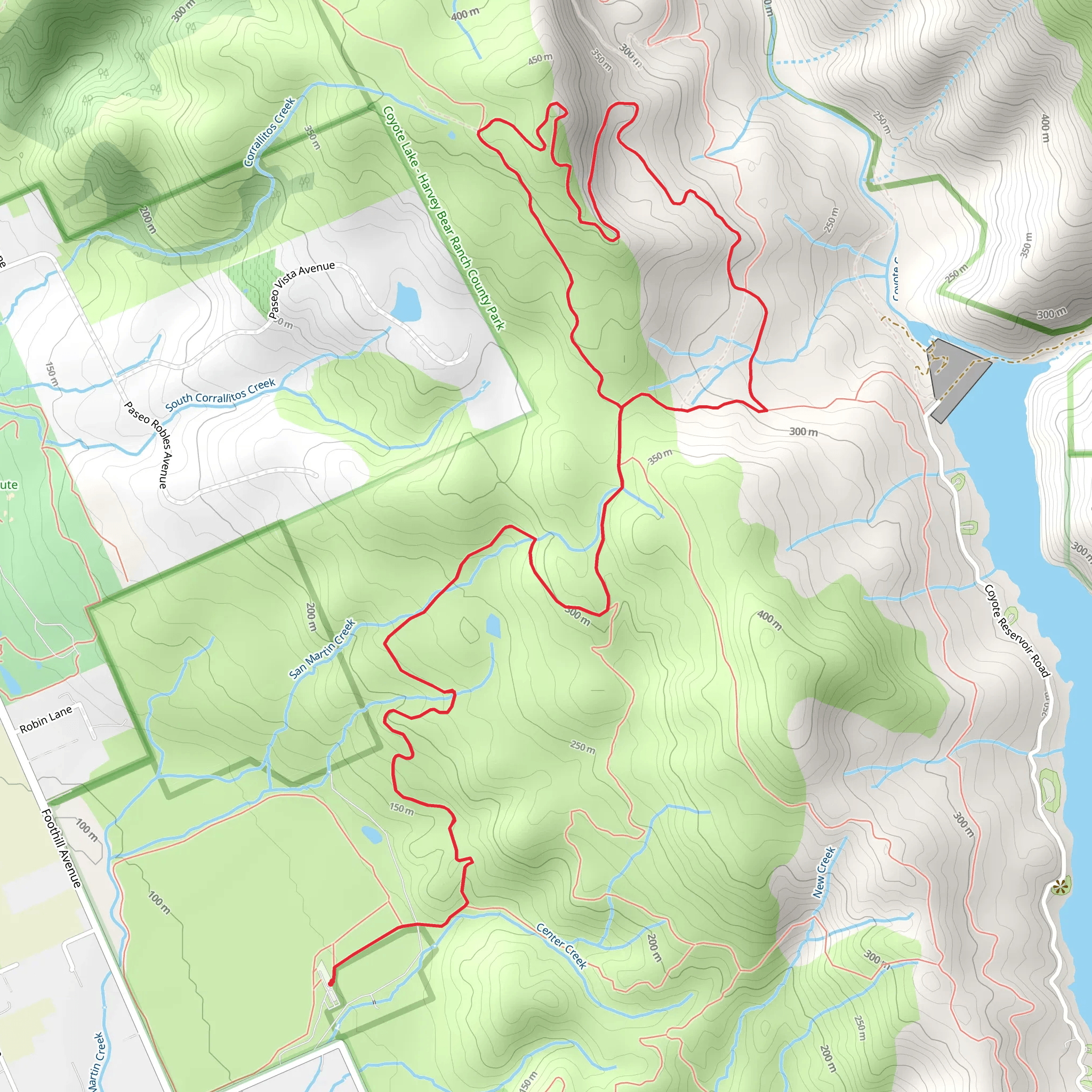 Harvey Bear and Ed Willson Loop Trail mobile static map