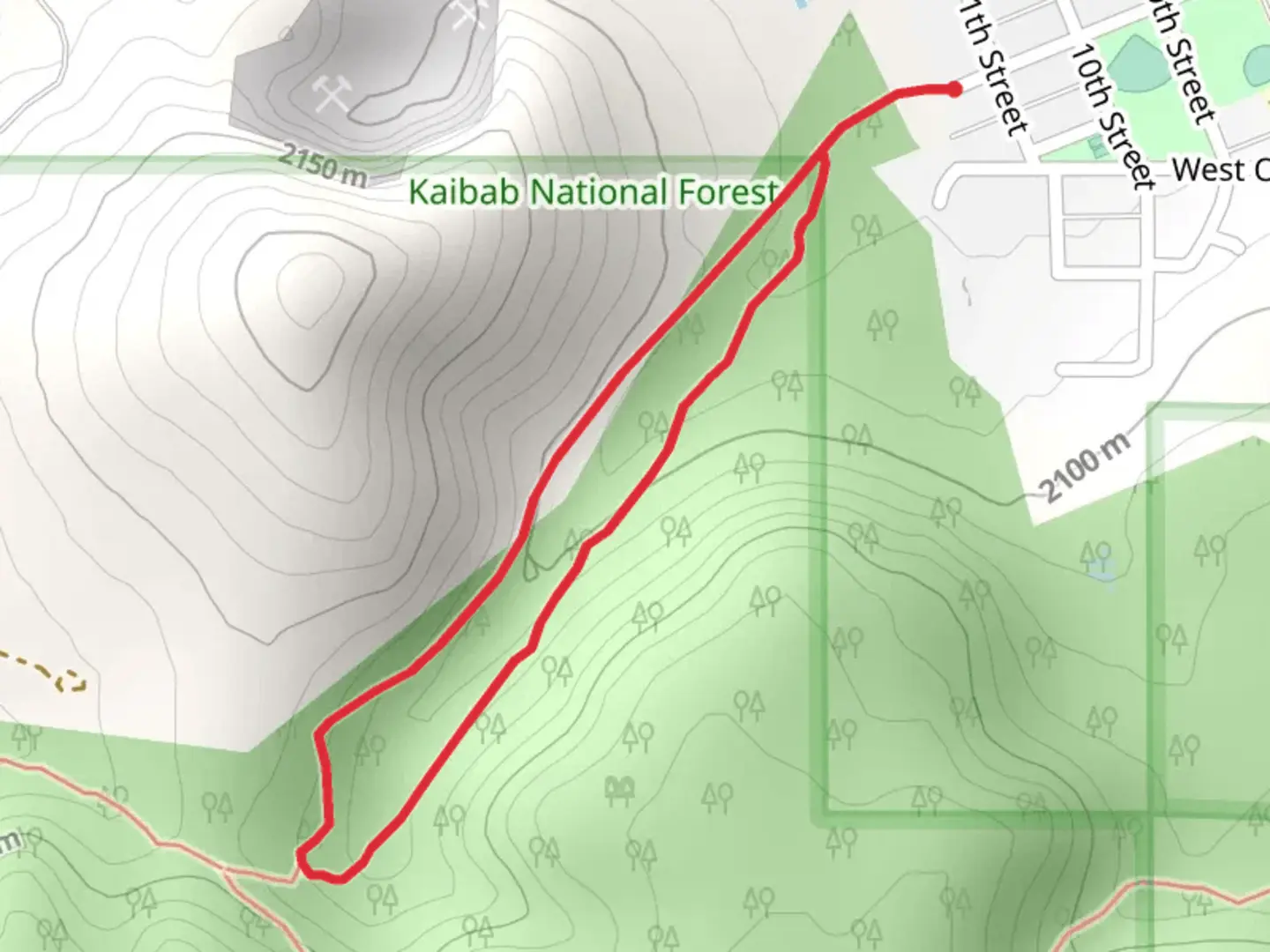 An image depicting the trail West Sheridan Avenue Loop - South and its surrounding area.