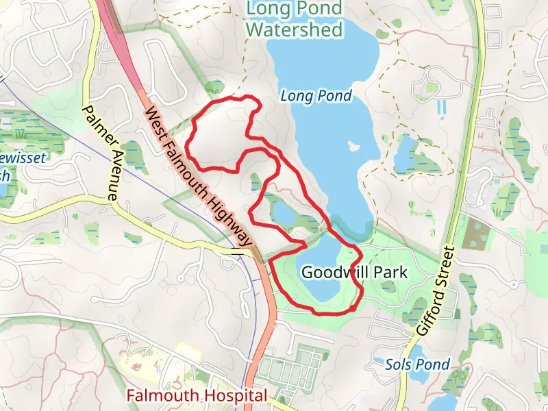 Long Pond West and Grews Pond Loop Trail
