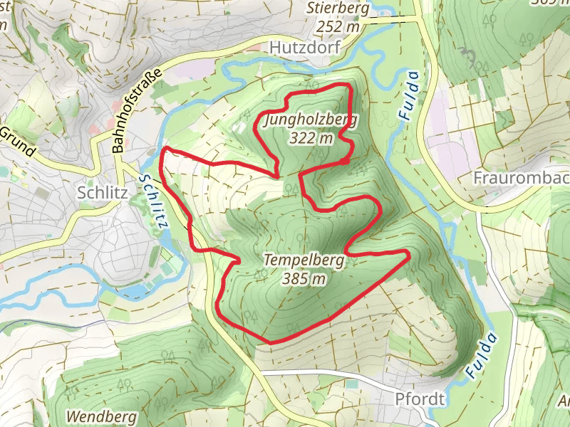 Jungholzberg Tempelberg Rundweg