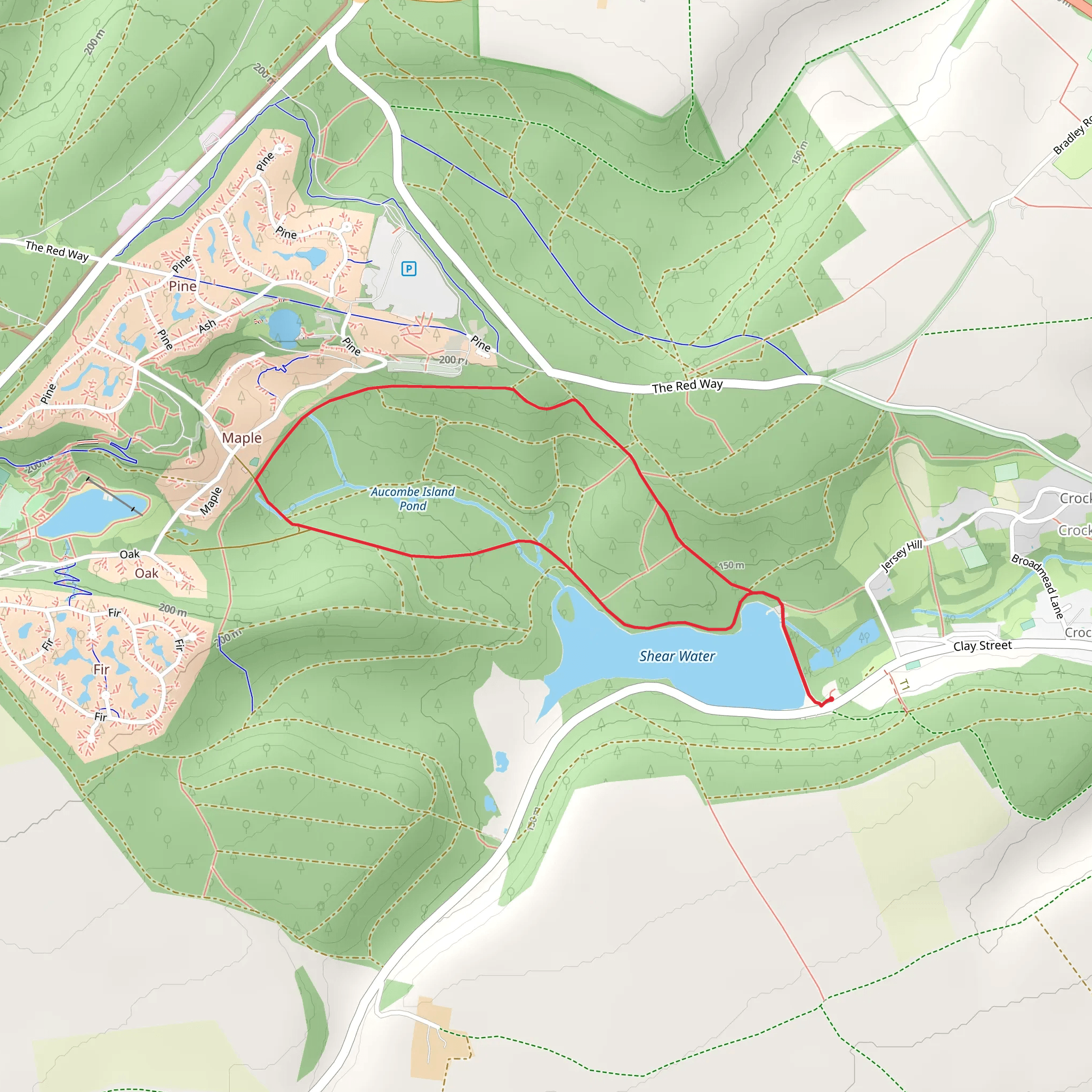 Shear Water and Longleat Forest Walk mobile static map
