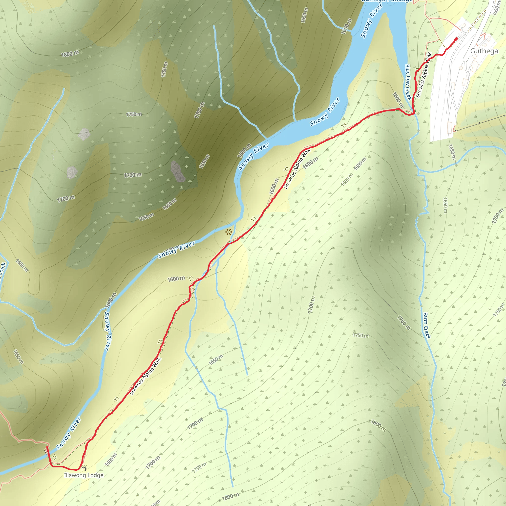 Illawong Walk mobile static map