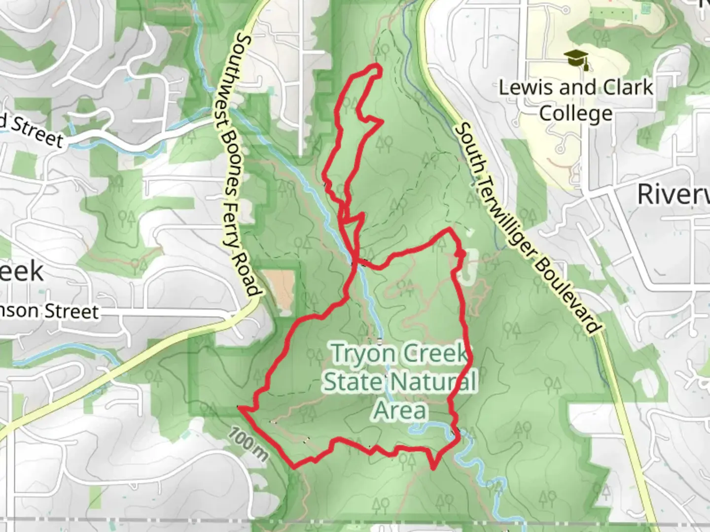 An image depicting the trail Cedar, North Horse and Middle Creek Loop Trail and its surrounding area.