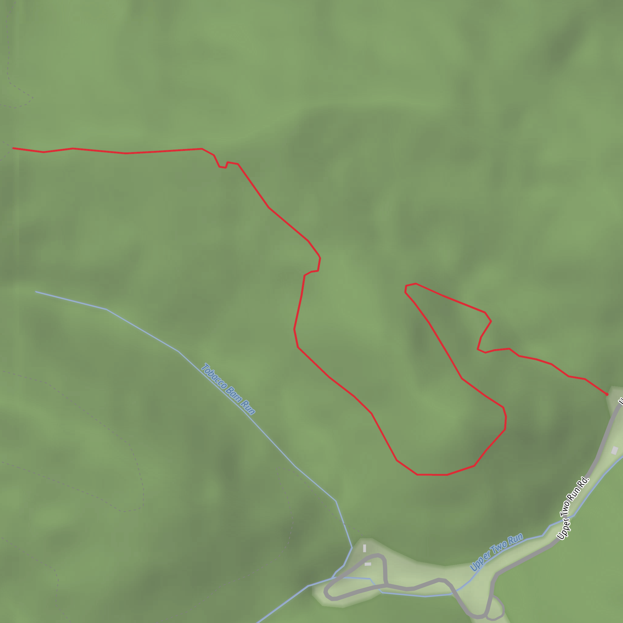 Stone Trough Trail mobile static map