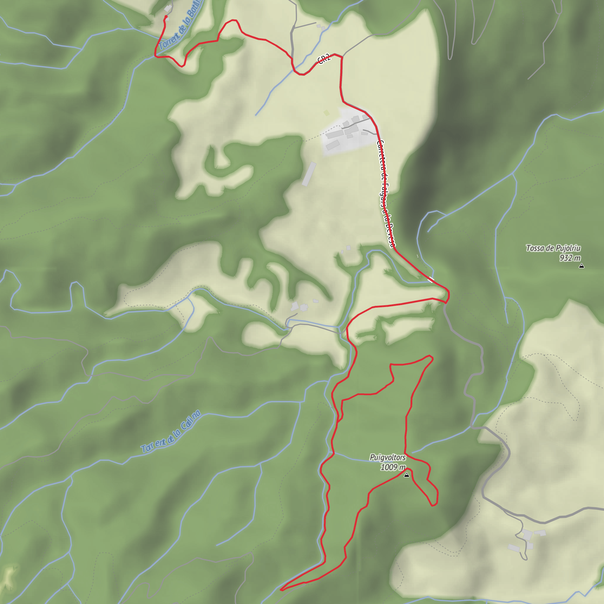 Puig voltors des de la Batllia (Falgars d'en Bas) mobile static map