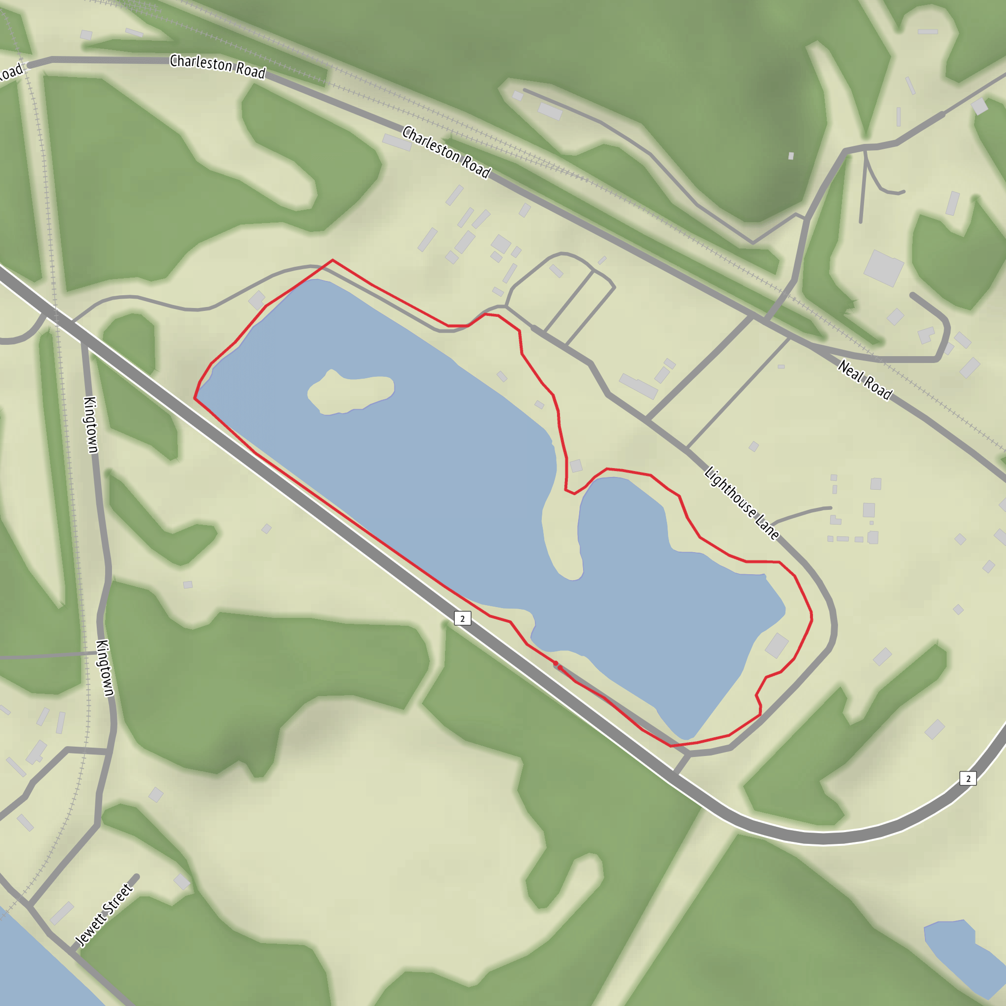 Krodel Lake Loop mobile static map