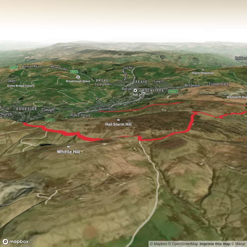 Waughs Well and Rooley Moor Loop
