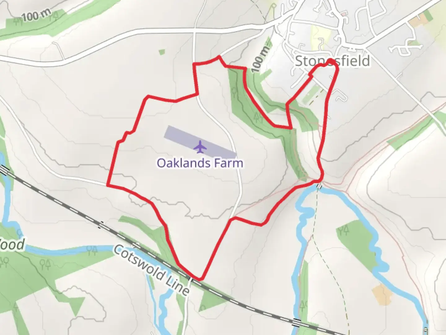 An image depicting the trail Stockey Plantation Loop and its surrounding area.