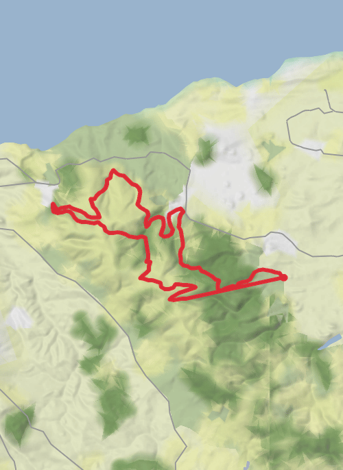 Hike from Over Stowey mobile static map