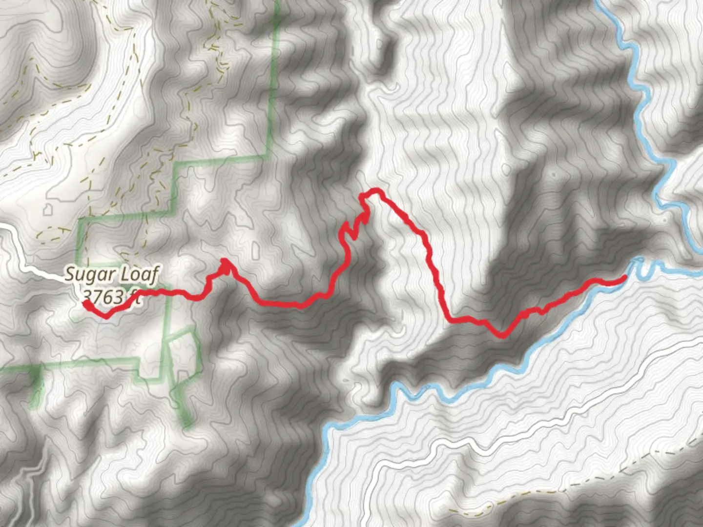 An image depicting the trail Bake Oven via Western States 100 Endurance Run Trail and its surrounding area.