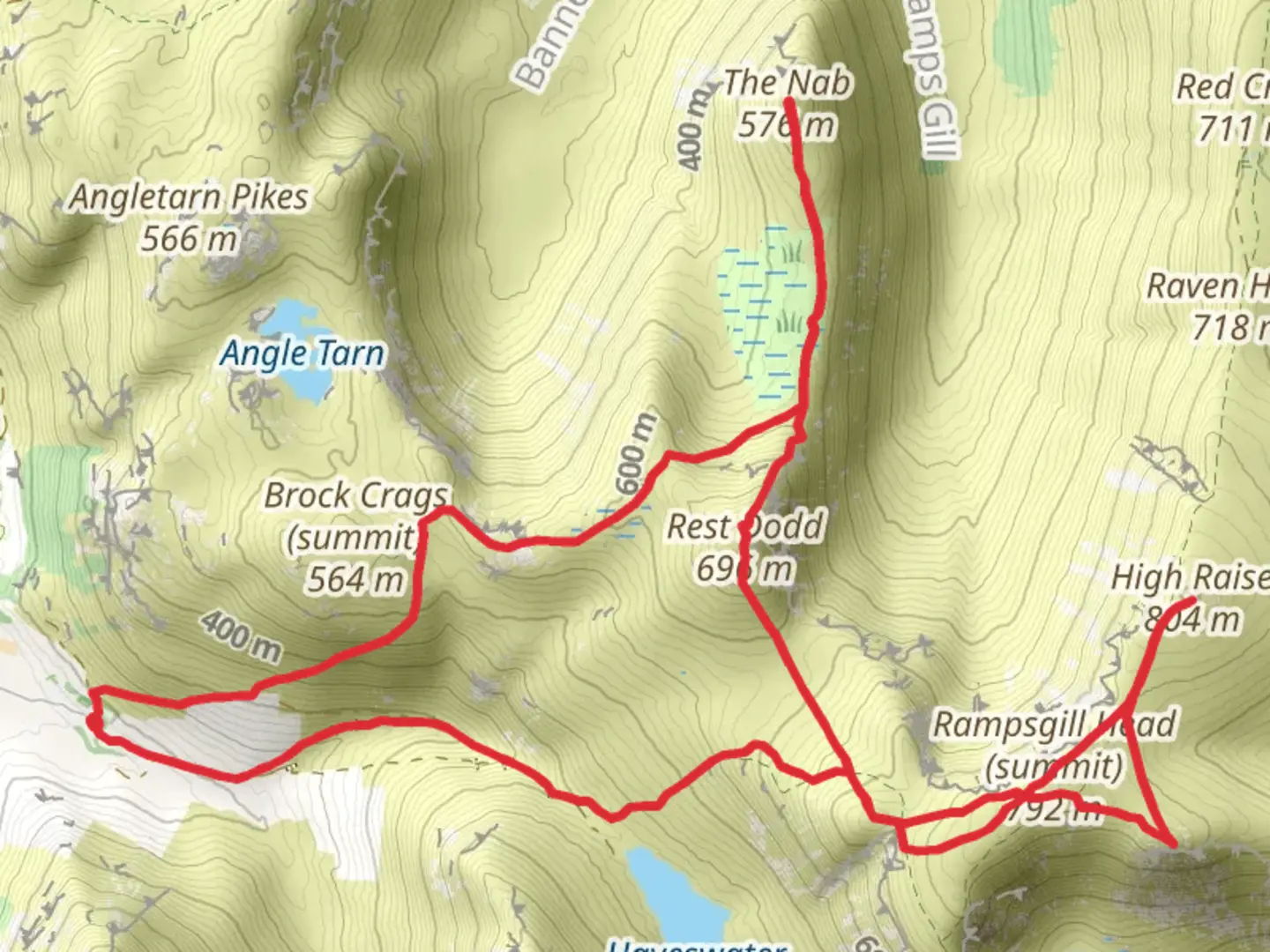 An image depicting the trail TheNab_RampsgillHead and its surrounding area.