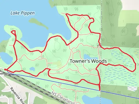 Ski Trail Loop from Lake Pippen