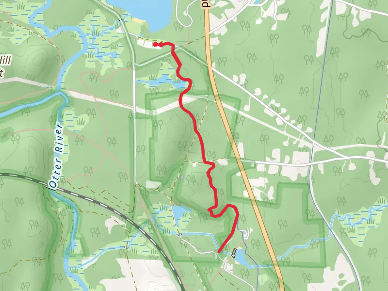 Beaman Pond Campground in Otter River State Forest
