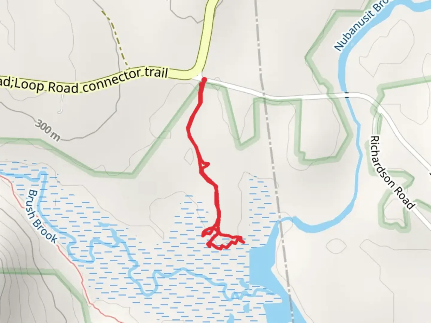 An image depicting the trail McDowell Reservoir from Spring Road and its surrounding area.
