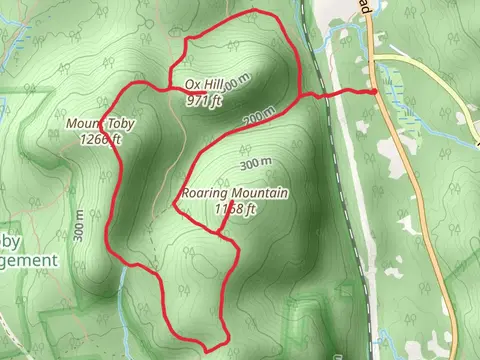 Ox Hill, Mount Toby and Roaring Mountain Loop