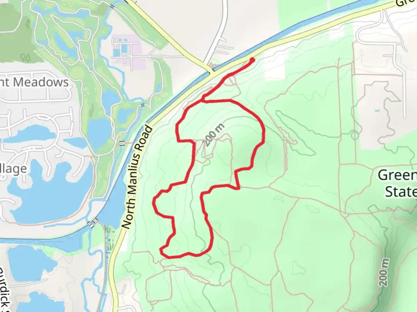 An image depicting the trail Deer Run Loop Trail and its surrounding area.