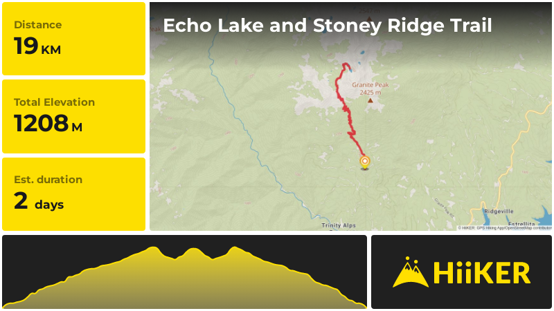 Echo Lake and Stoney Ridge Trail | Trinity County | California
