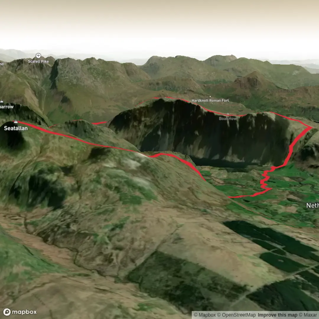 An image depicting the trail A High Level Tour of Wast Water and its surrounding area.