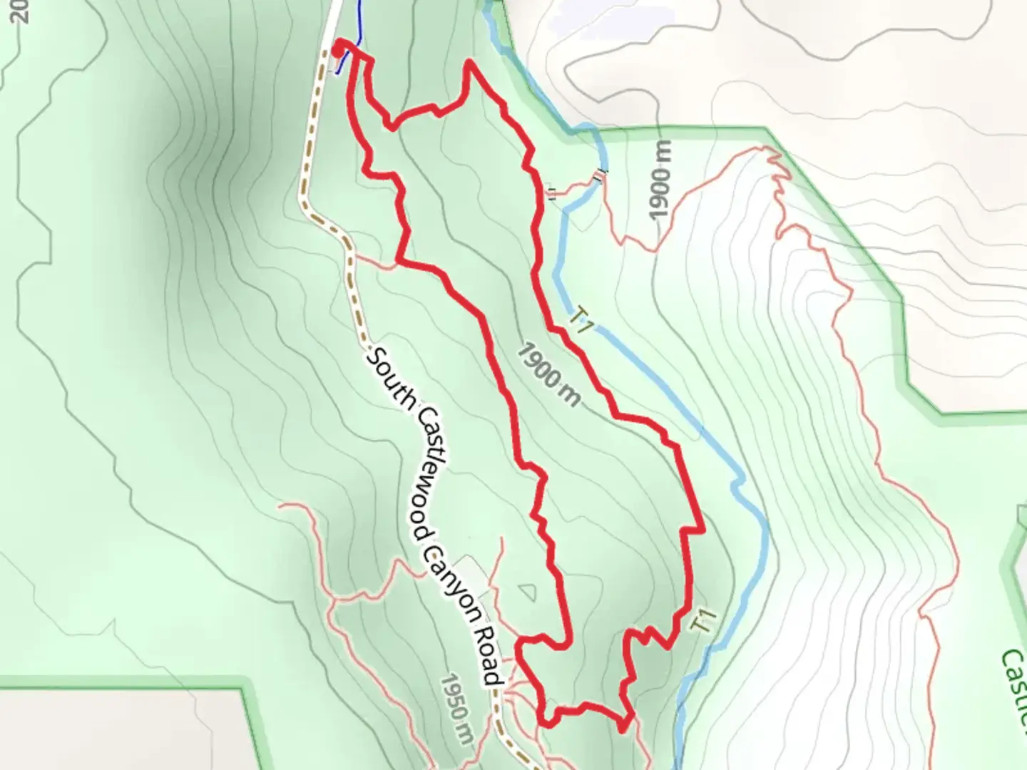 An image depicting the trail Cherry Creek Loop and its surrounding area.