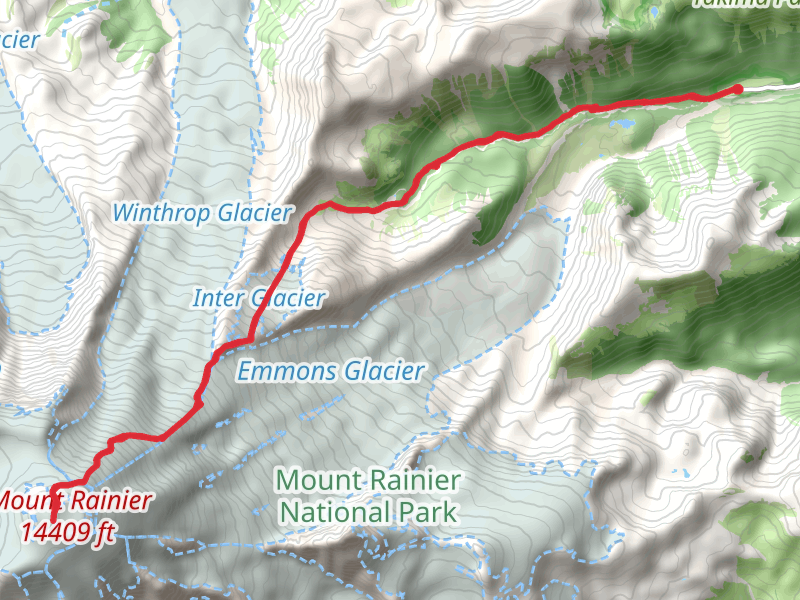 Steamboat Prow and Columbia Crest via Glacier Basin Trail