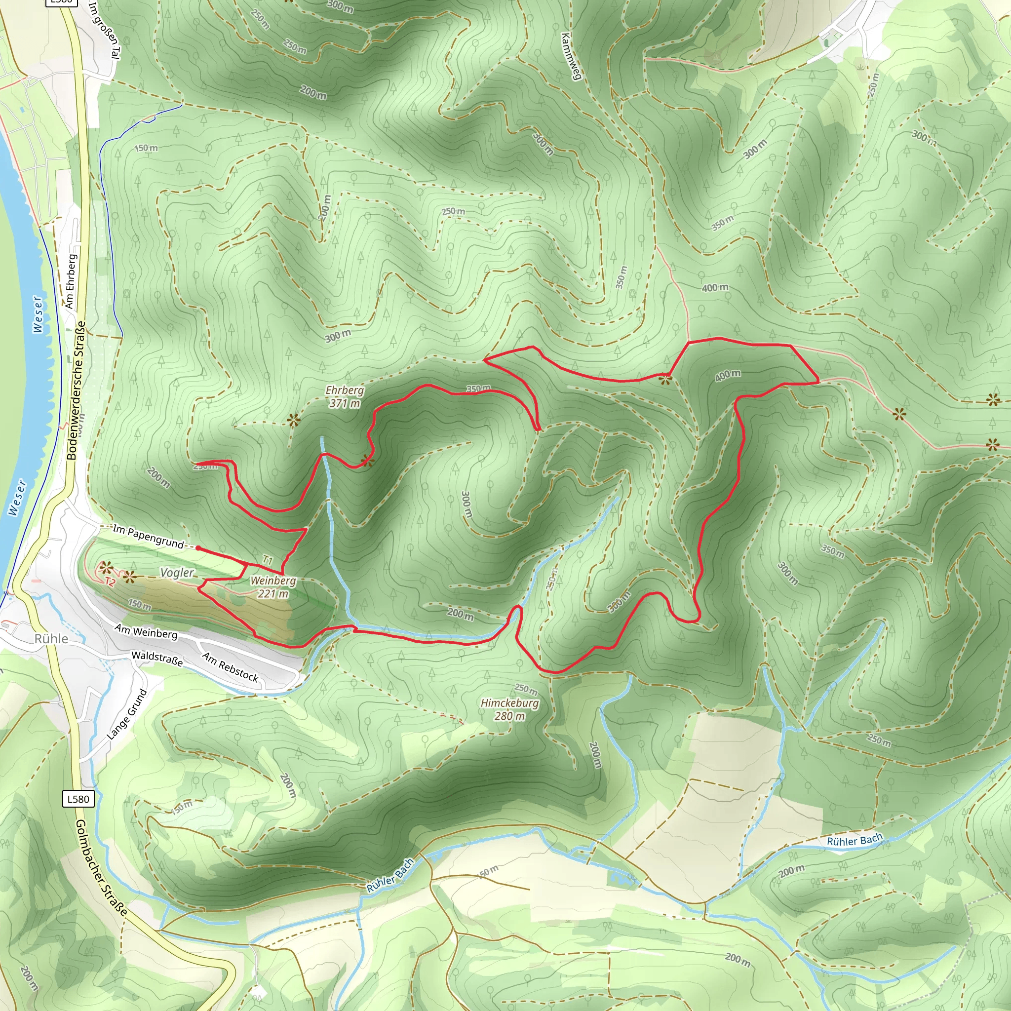 Schnippkopf Loop mobile static map