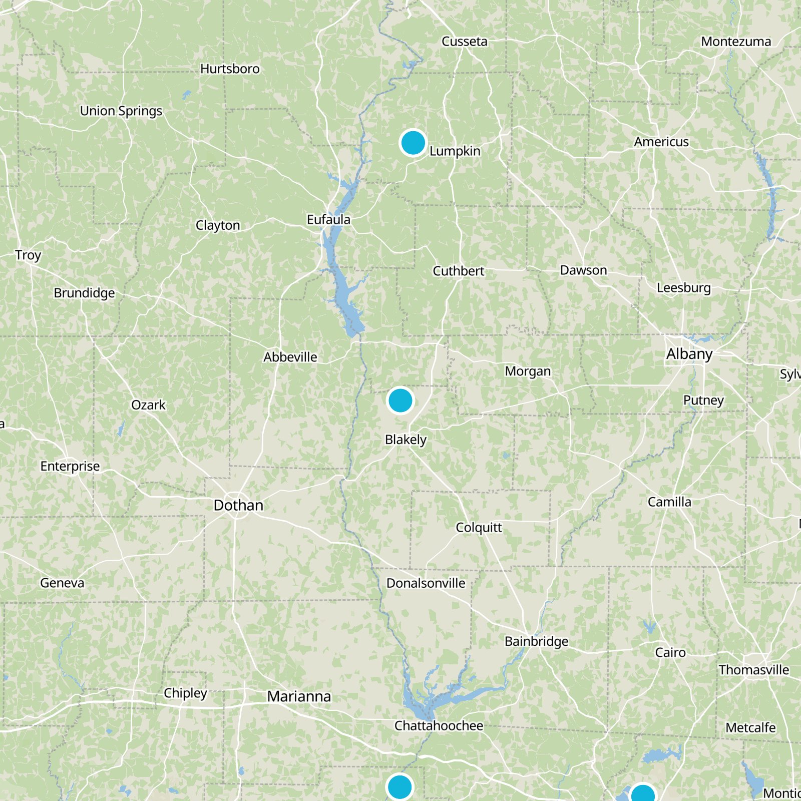 Early County Static Map