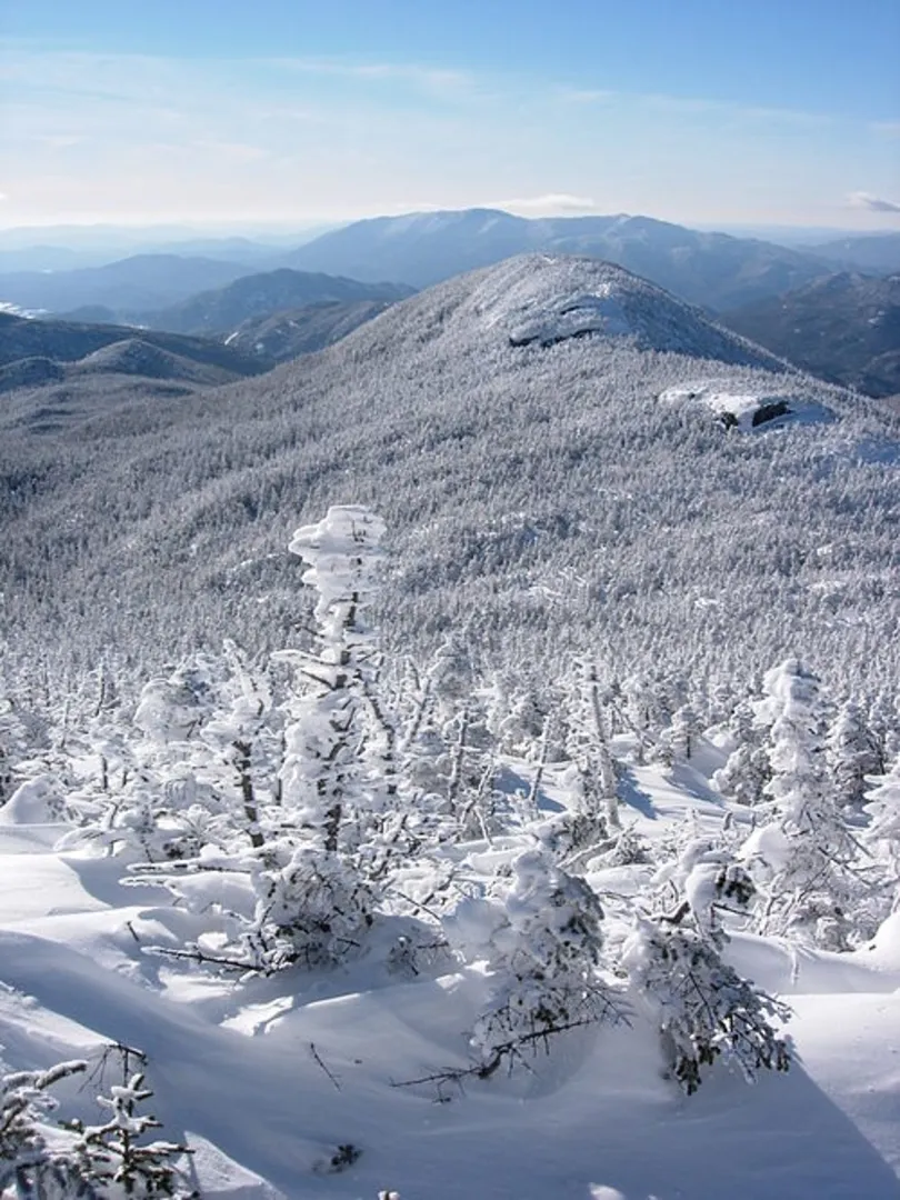 An image depicting the trail Mount Skylight, Cliff Mountain and Lake Colden Loop via Heart Lake and its surrounding area.