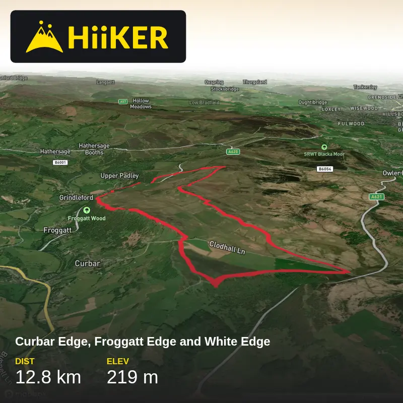 | Curbar Edge, Froggatt Edge and White Edge