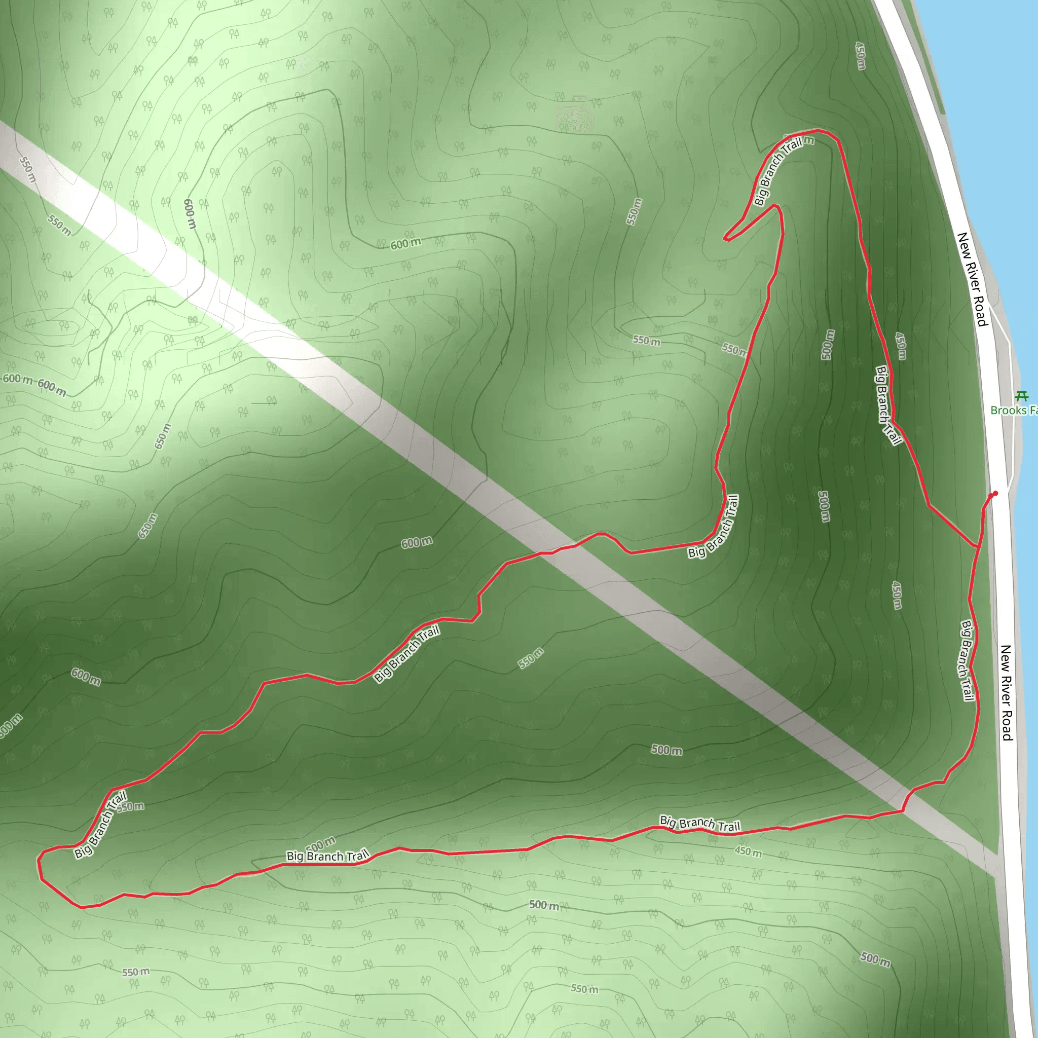 Big Branch Trail mobile static map