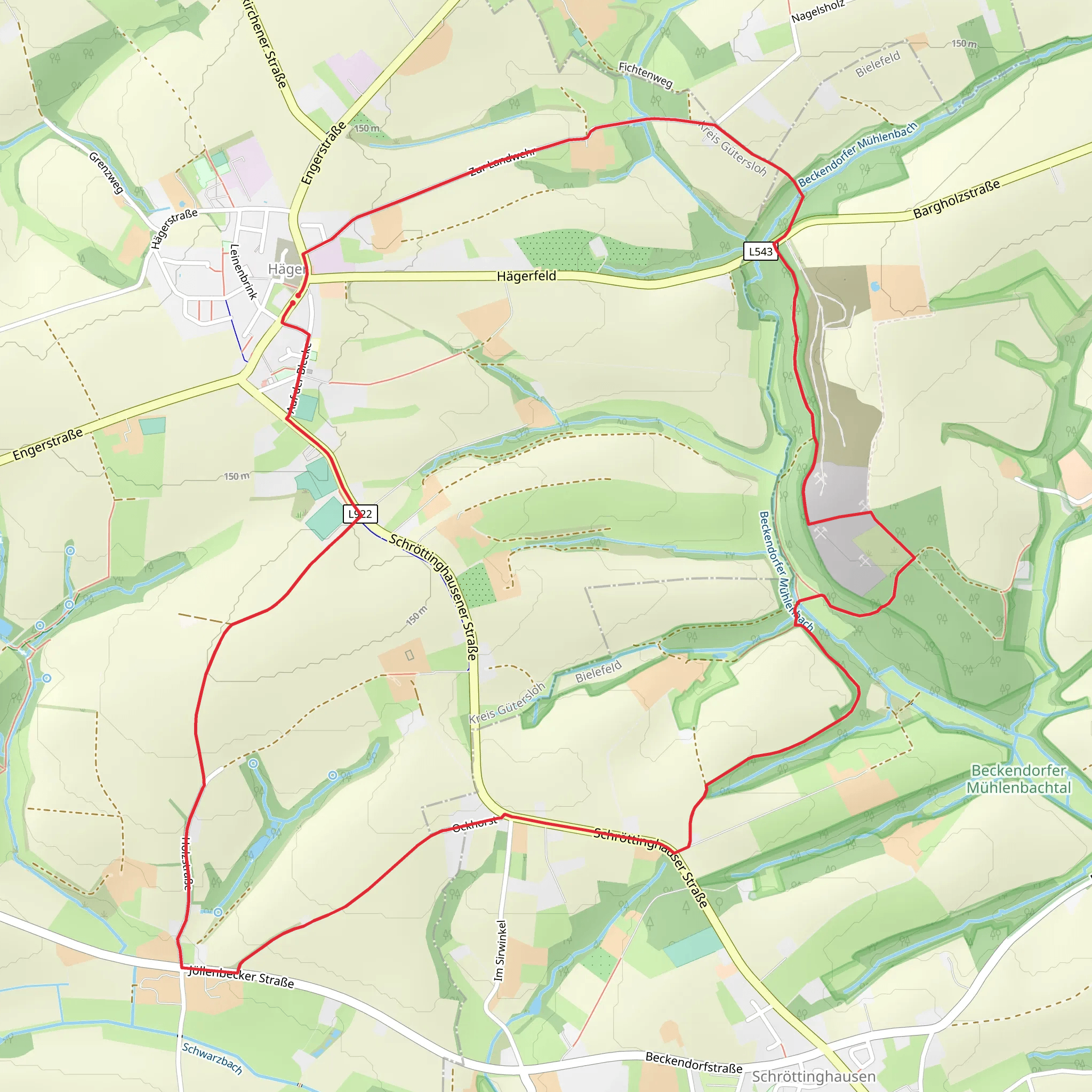 Häger 3 Loop mobile static map